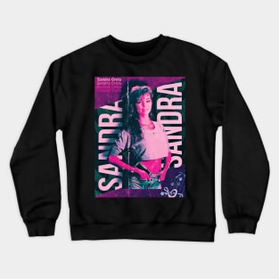 Sandra Cretu -- Retro Fan Design Crewneck Sweatshirt